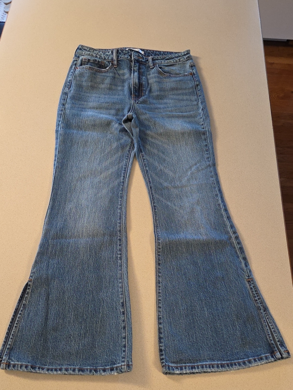 Women's Blue Flared Jeans - Classic Denim
